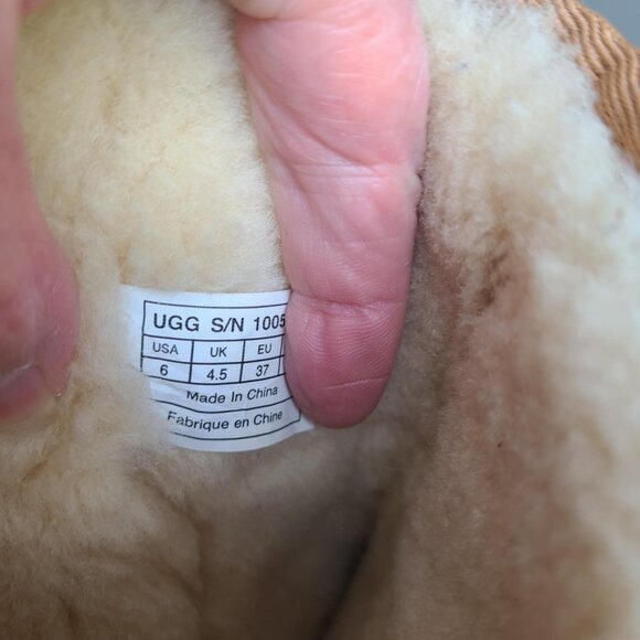 UGG Juliette Floral Embroidered Brown Suede Tall Boot size 6 - Picture 10 of 13